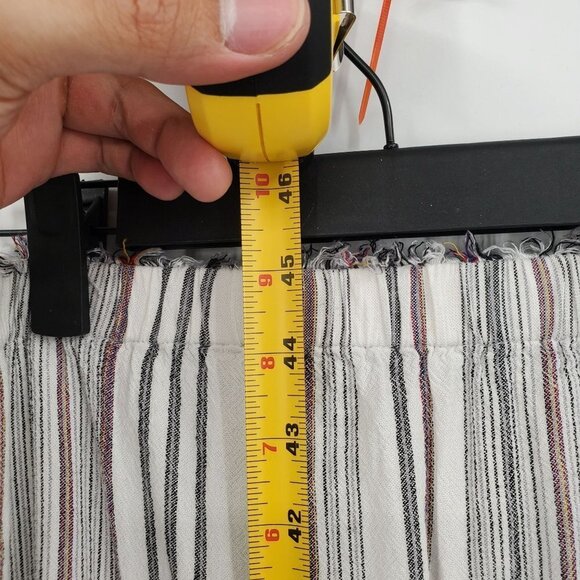 Cloth & Stone Strapless Wide Leg Jumpsuit Crop Stripe Small Women Multicolor - Picture 11 of 13